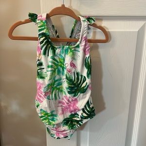 Baby flamingo swimsuit 12M